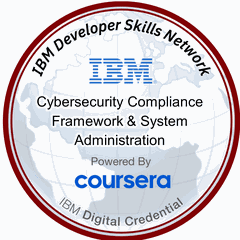 Cybersecurity Compliance Framework & System Administration badge