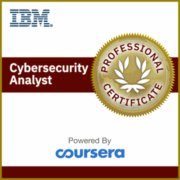 IBM Cybersecurity Analyst Professional Certificate badge