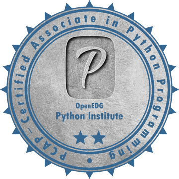 PCAP Certified Associate in Python Programming badge